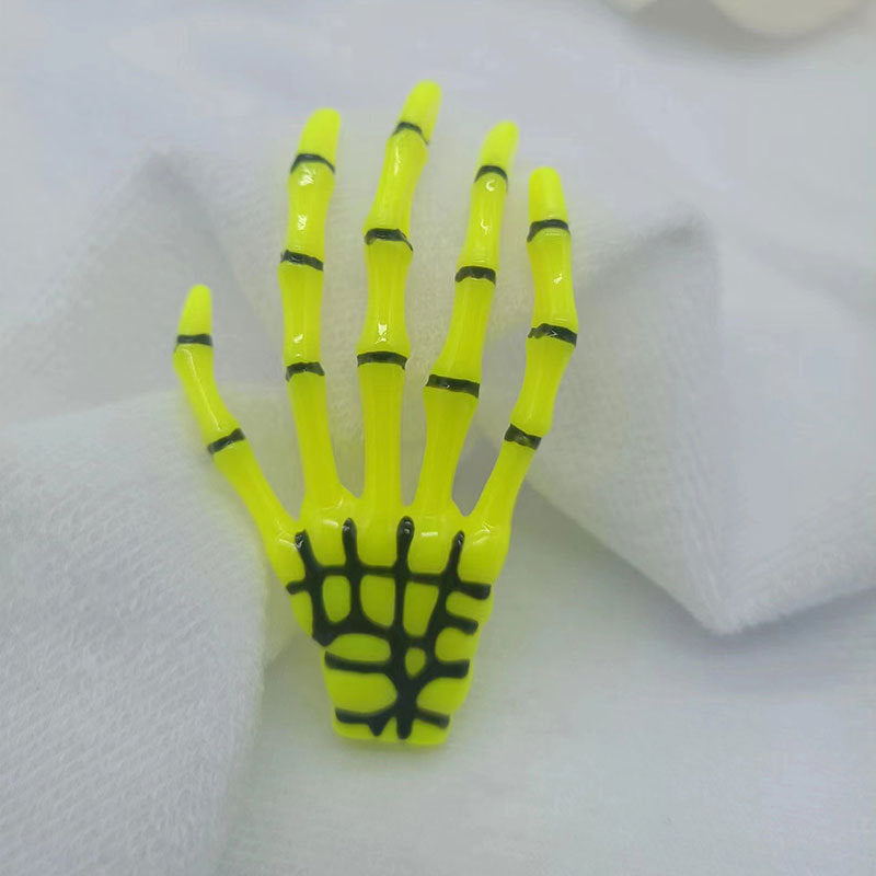 Wholesale Halloween Ghost Gothic Style Colorful Skull Devil Claw Clip